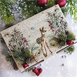 Кофейный подарочный набор "Новогодний Бэмби" с итальянским кофе LavAzza NY6