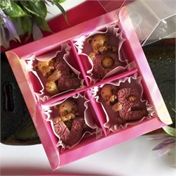 Подарочный набор молочного фигурного шоколада "Мишки Love" 2753-М