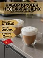 Стеклянная кружка с двойными стенками 250мл. (2шт.) 2780